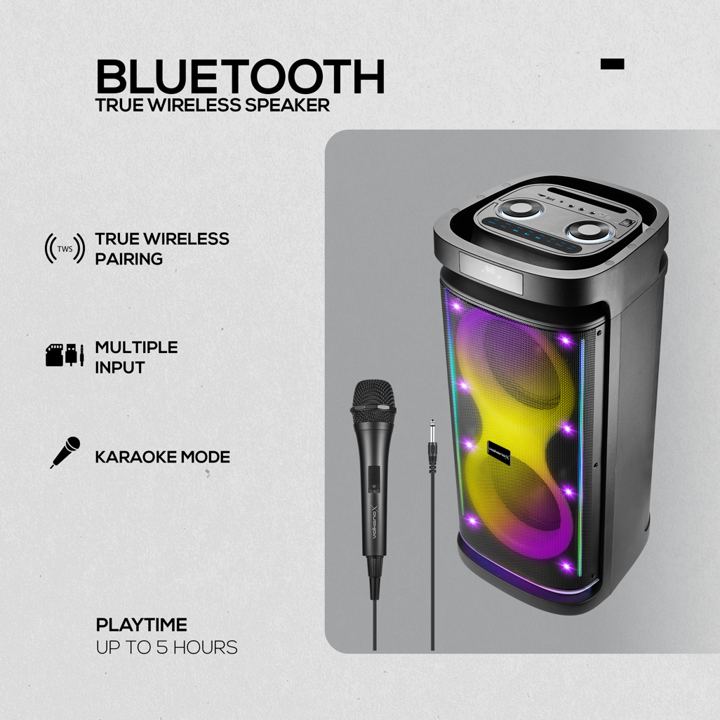 VolkanoX Paramount Series 8" Bluetooth Party Speaker - 80W