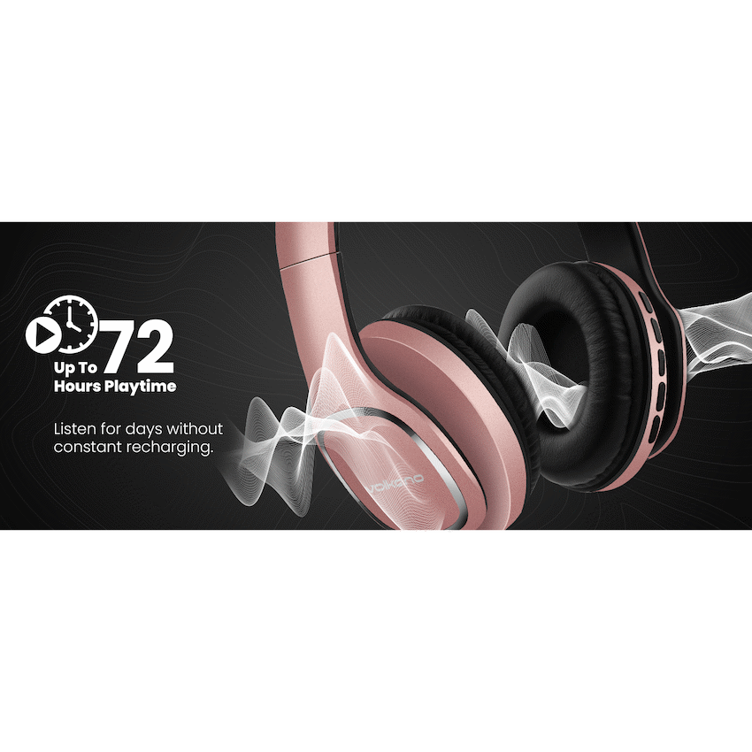 Volkano Phonic Series Bluetooth Full-Size Headphones - Rose Gold - image 15