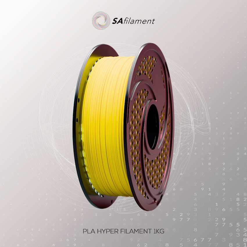 SA Filament PLA Hyper Filament 1kg - Yellow - image 15