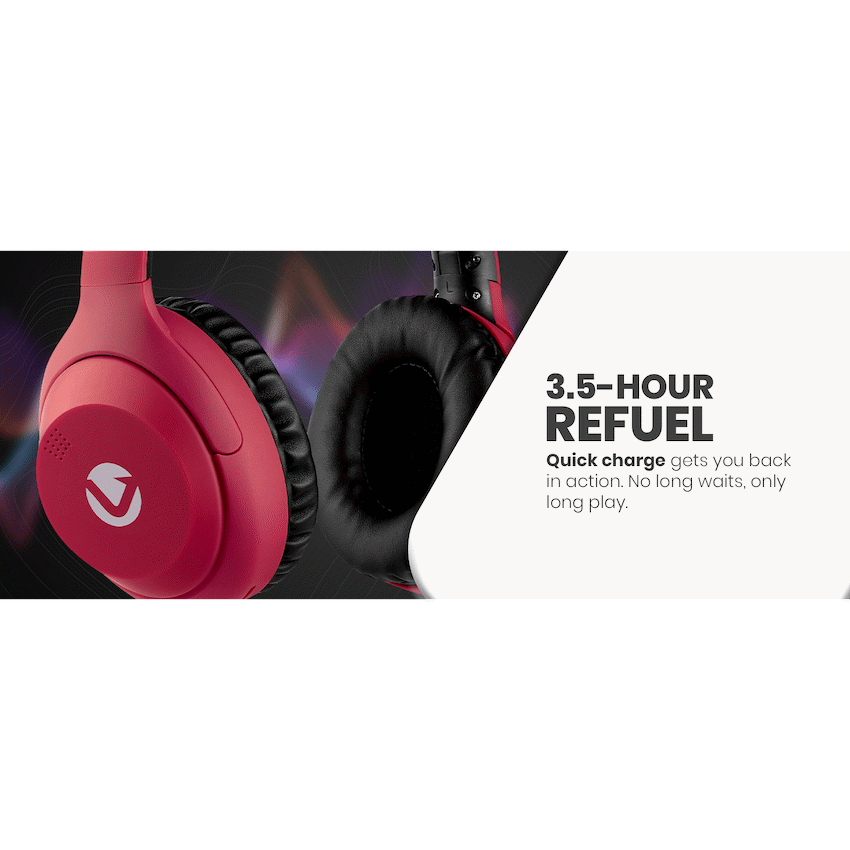 Volkano Cosmic 2 Series Bluetooth Headphones - Red - image 15