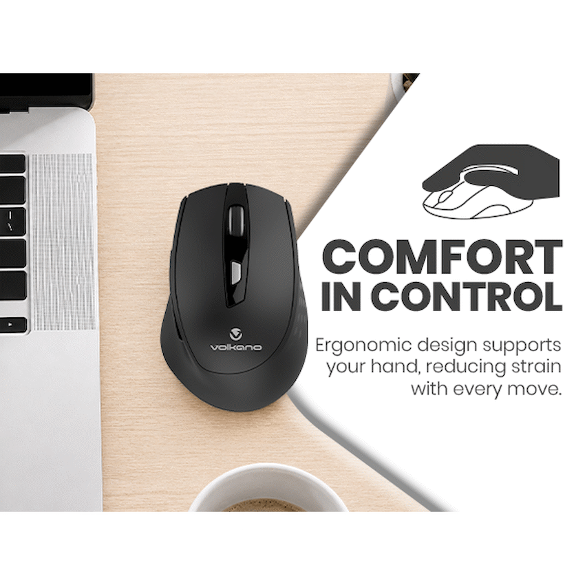 Volkano Chrome Series Wireless Mouse - Black - image 15