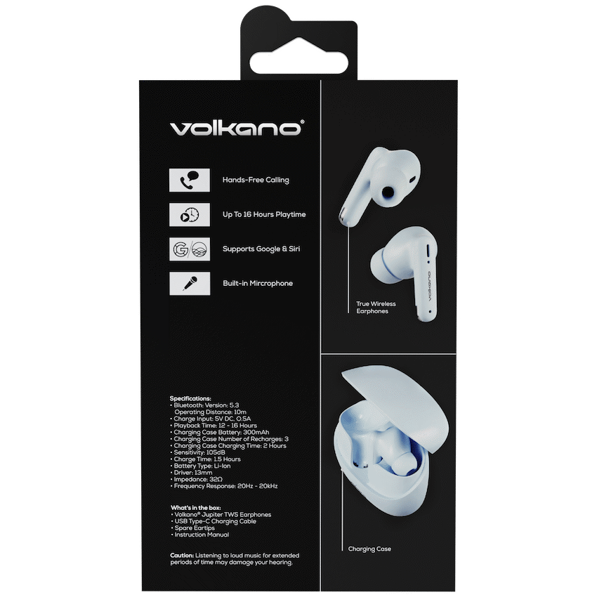 Volkano Jupiter Series TWS Earphones - Pastel Blue - image 15