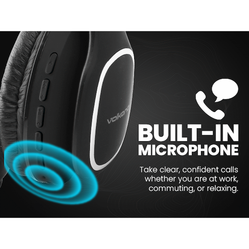 Volkano Phonic Series Bluetooth Full Size Headphones - Black - image 15