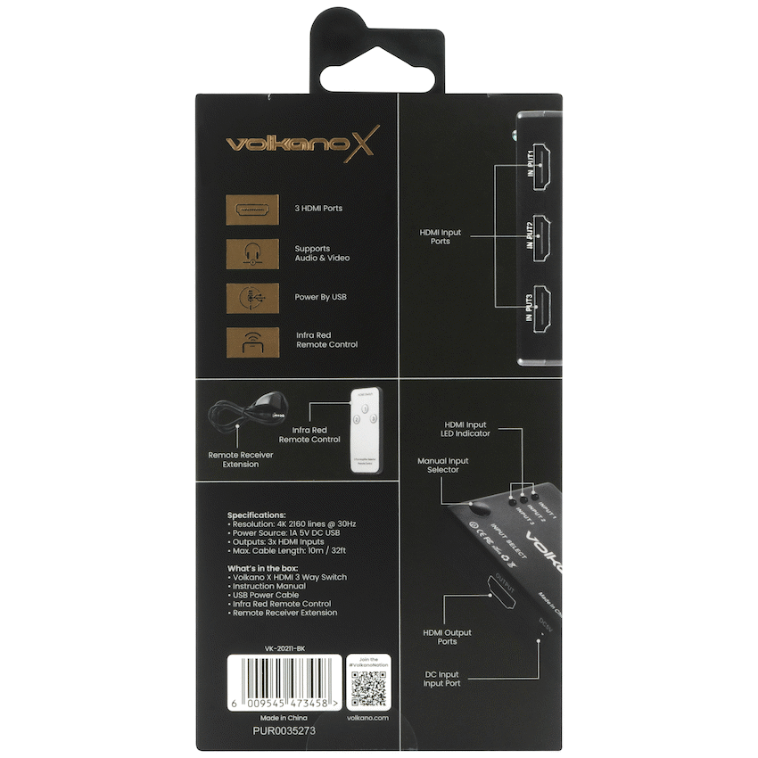 VolkanoX Define Series HDMI Switch 3-Way - image 15