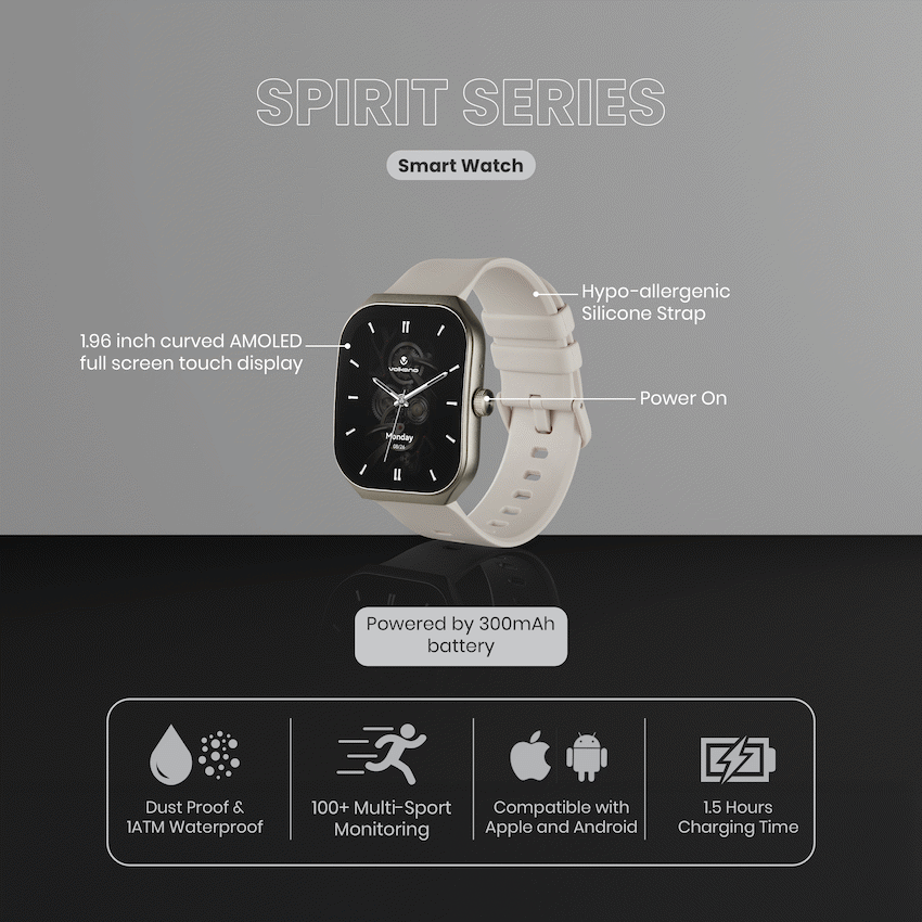 Volkano Spirit Series Smart Watch - Starlight Silver - image 15