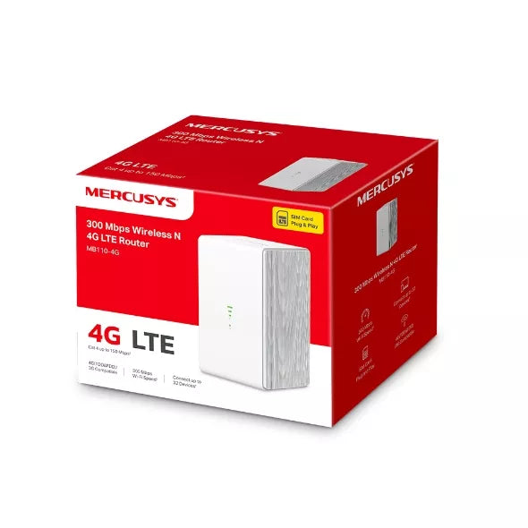 Mercusys 300 Mbps Wireless N 4G LTE Router | MRC-MB110-4G - image 3