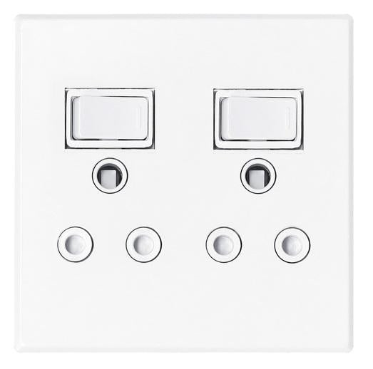 WALL SOCKET TWO SOCKET 4X4