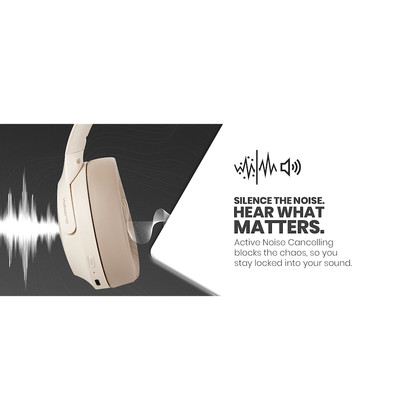Volkano Odyssey ANC Bluetooth Wireless Headphone - Nude - image 16