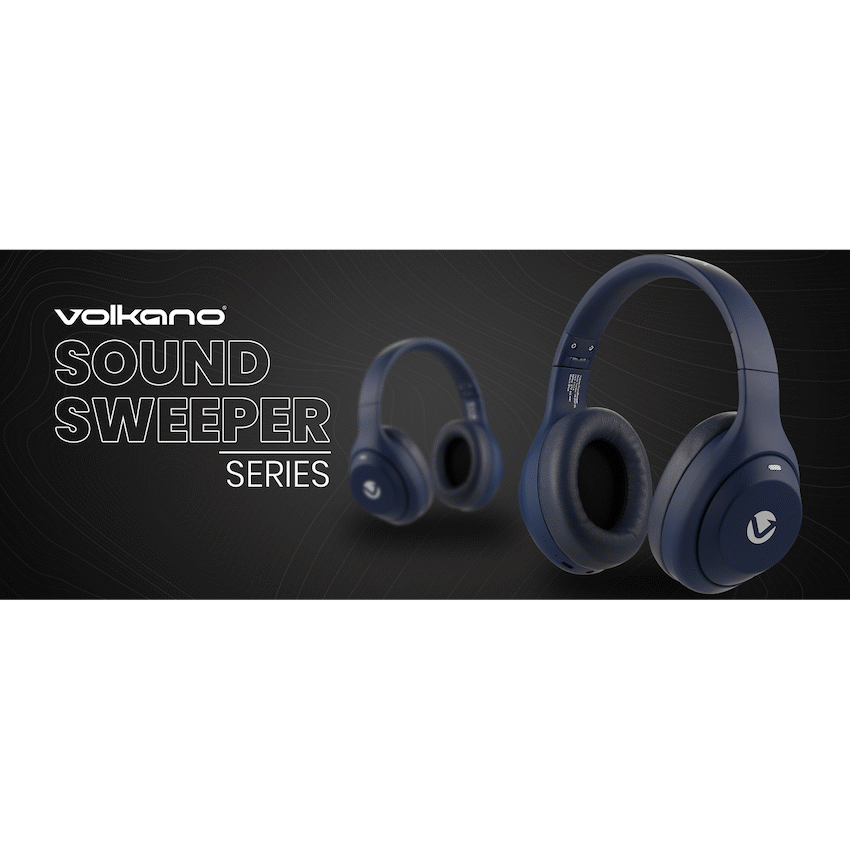 Volkano SoundSweeper Series Active Noise Cancelling bluetooth Headphones - Blue - image 16