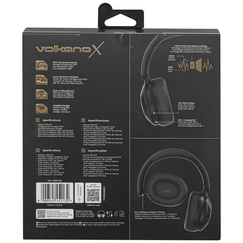 VolkanoX Halo ANC Bluetooth Headphone - Black - image 16