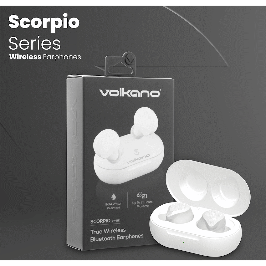 Volkano Scorpio Series True Wireless Earphones - White - image 16