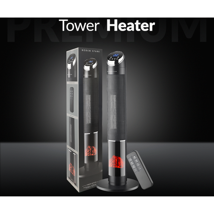 Boden Stark Digital Fireplace Tower Heater - image 16