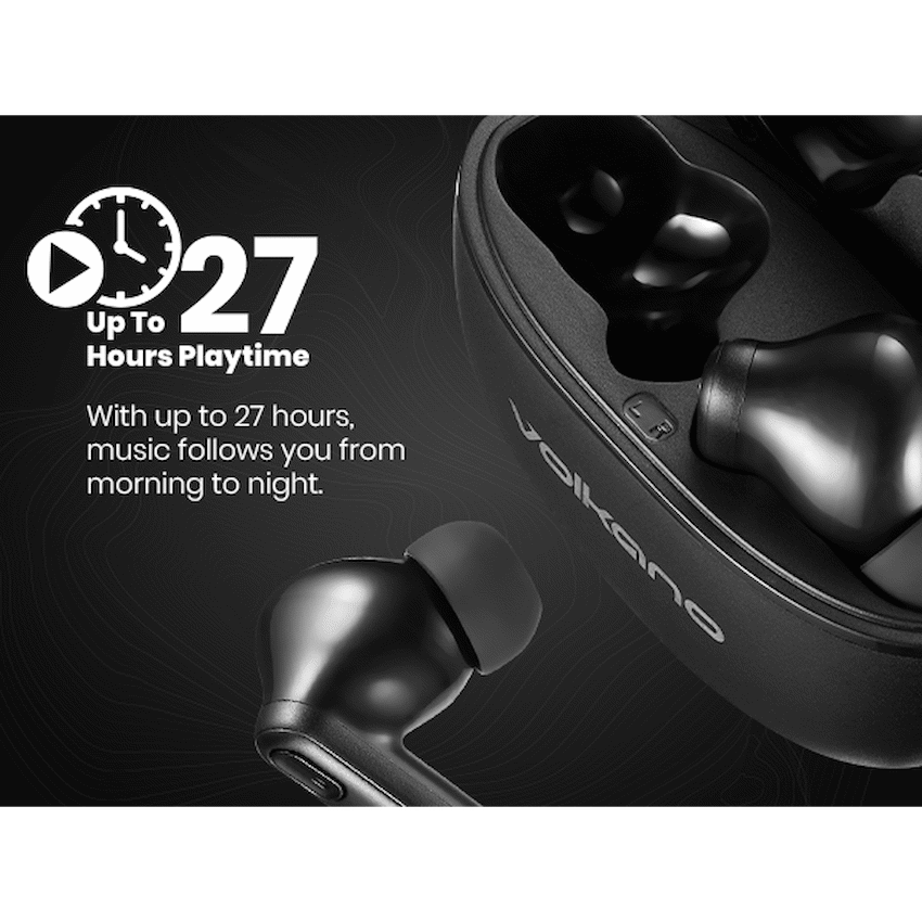 Volkano Pulse Series True Wireless Earphones with Charging Case - Black - image 16