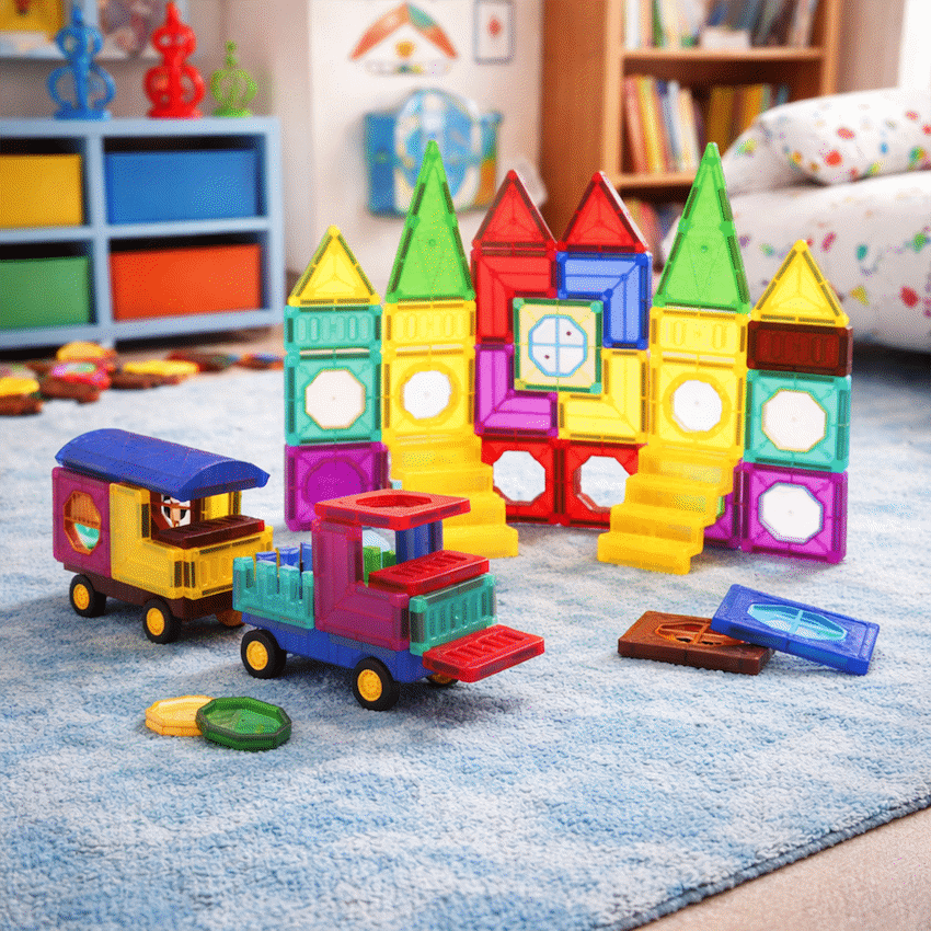 73 Magnetic Tiles, Windows, Stickers and Snowmen - image 16
