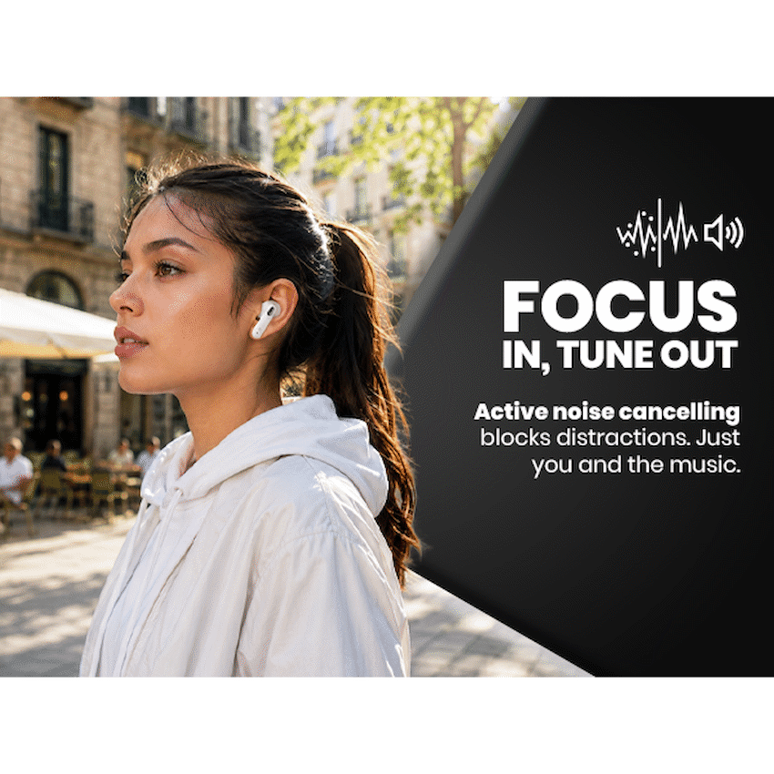 Volkano Pulse Series True Wireless Earphones with Charging Case - White - image 16