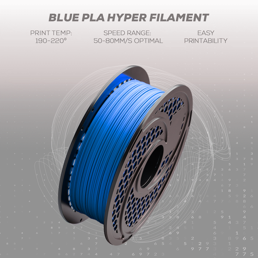SA Filament PLA Hyper Filament 1kg - Blue - image 16