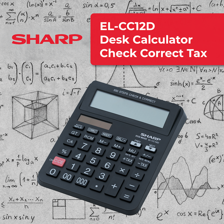 Sharp EL-CC12D Desk Calculator - CheckCorrect Tax - image 16