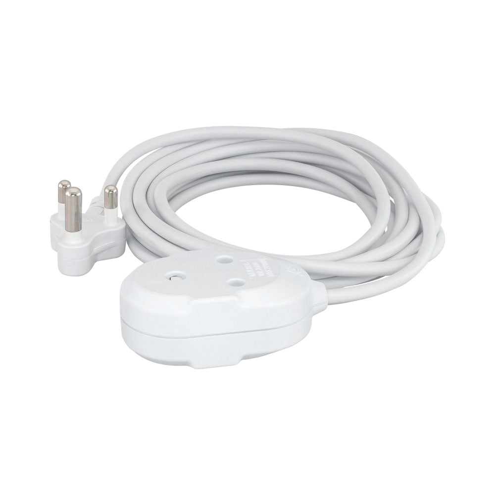 16A POWER EXTENSION LEAD WITH JANUS COUPLER - WHITE