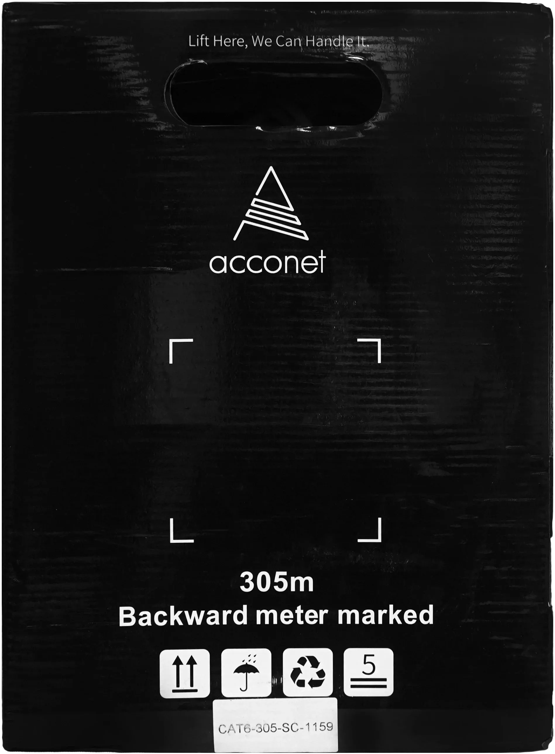 Acconet CAT6 Indoor Ethernet Cable 305m White Solid Copper UTP Pull Box | CAT6-305-SC - image 2