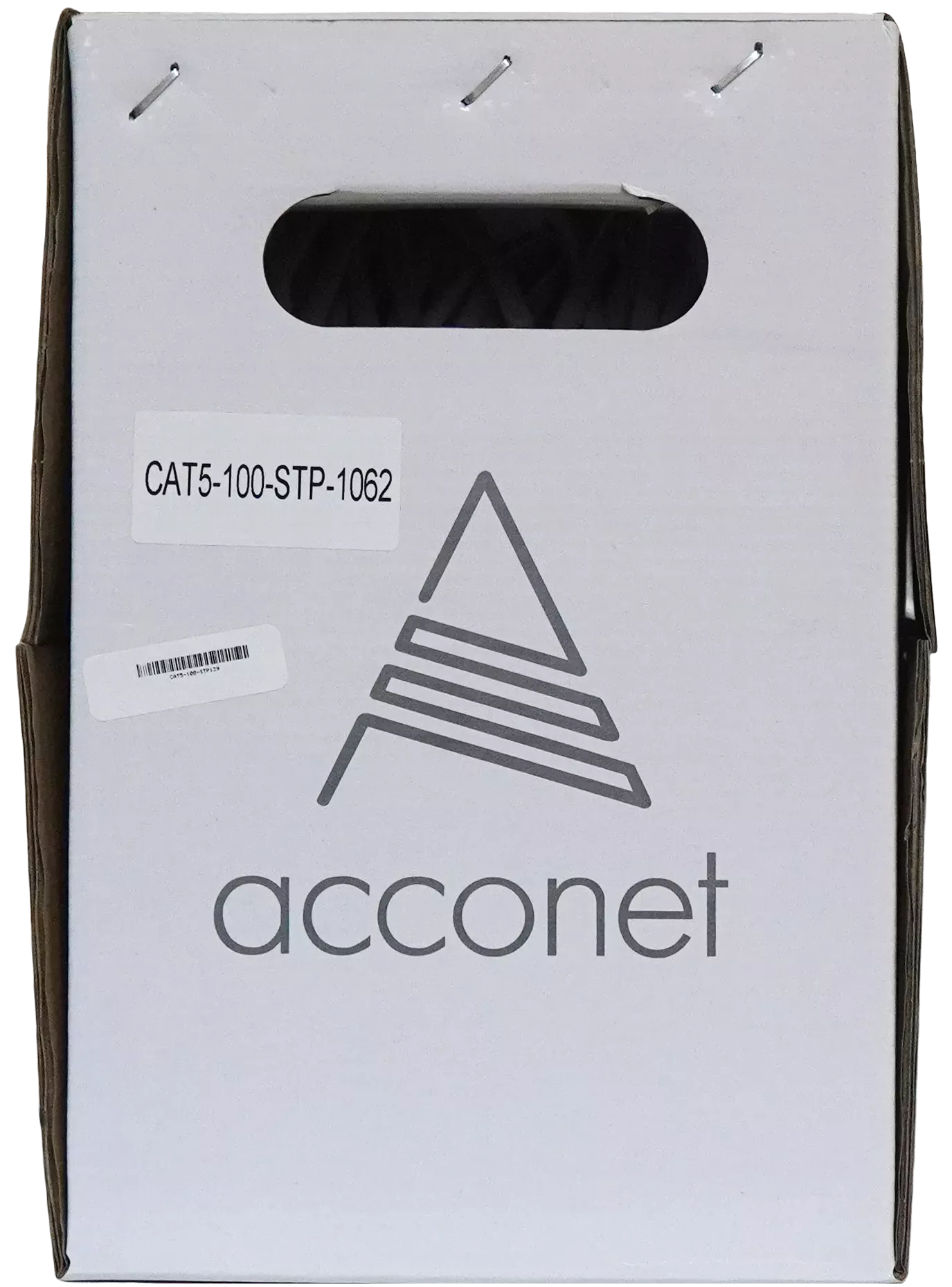 Acconet CAT5e Indoor Ethernet Cable 100m White Solid Copper STP Pull Box | CAT5-100-SC-STP - image 4