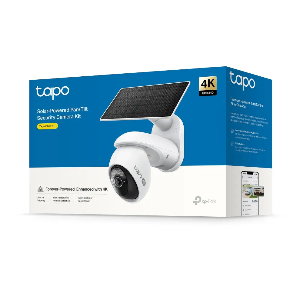 TP-Link Tapo C660 Solar-Powered Pan/Tilt Wi-Fi Security Camera Kit | TP-TAPO-C660-KIT - image 3