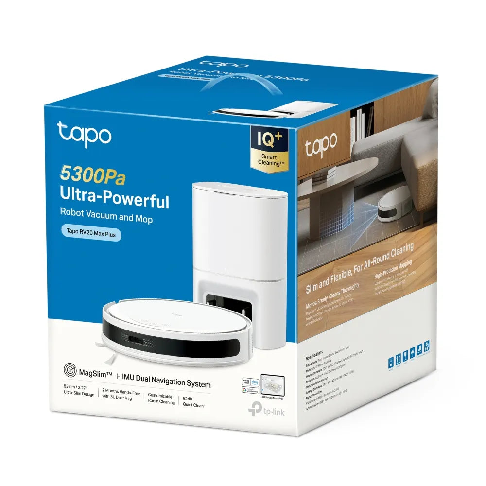 TP-Link Tapo Robot Vacuum &amp; Mop | TP-TAPO-RV20-MAX-PLUS-W - image 4