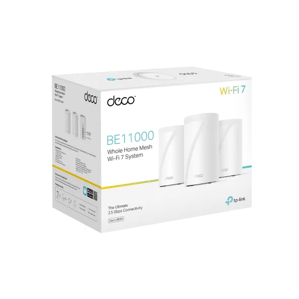 TP-Link Deco Wi-Fi 7 Mesh System (3-Pack) | TP-DECOBE65-3P - image 4