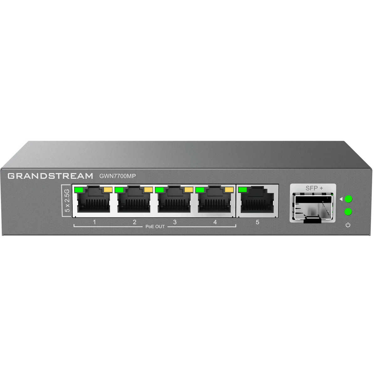 Grandstream Enterprise 5-Port Unmanaged 2.5GbE PoE Switch | GWN7700MP - image 2
