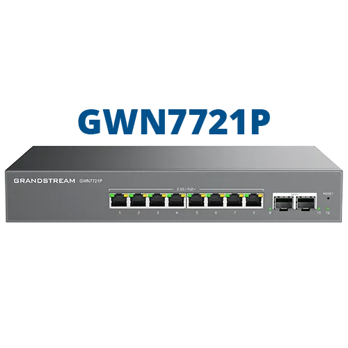 Grandstream Enterprise 8 port Lite Cloud Managed 2.5GbE Switch | GWN7721 - image 2
