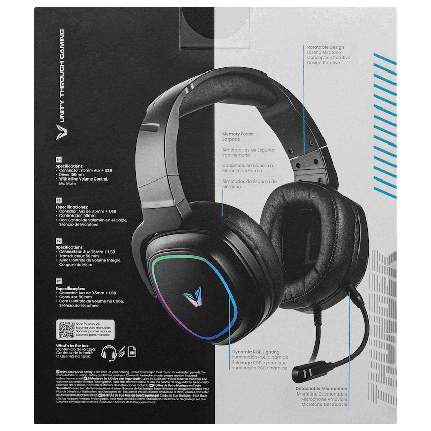 VX Gaming Thunder series Gaming Headset RGB - image 17