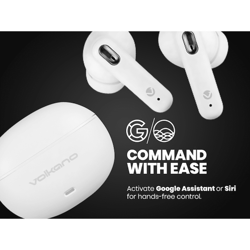 Volkano Pulse Series True Wireless Earphones with Charging Case - White - image 17