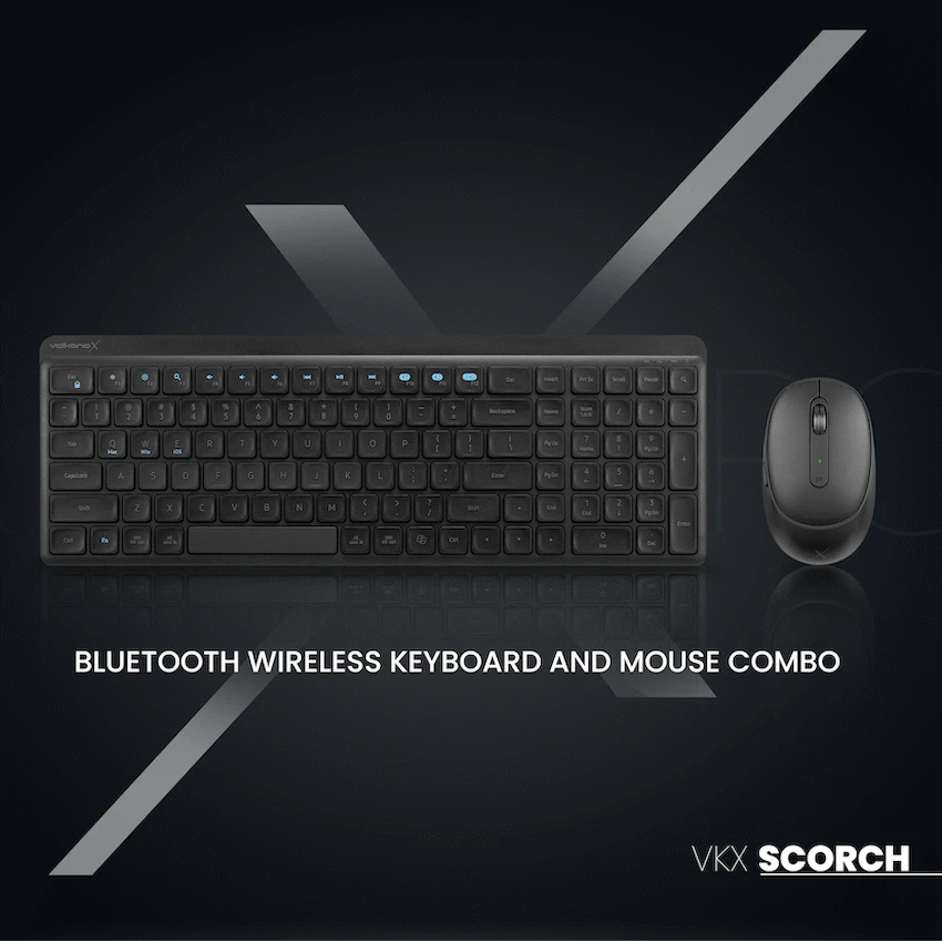 VolkanoX Scorch Bluetooth Wireless Keyboard and Mouse Combo - Graphite - image 17