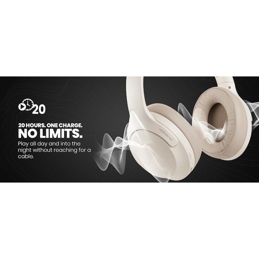Volkano Odyssey ANC Bluetooth Wireless Headphone - Nude - image 17