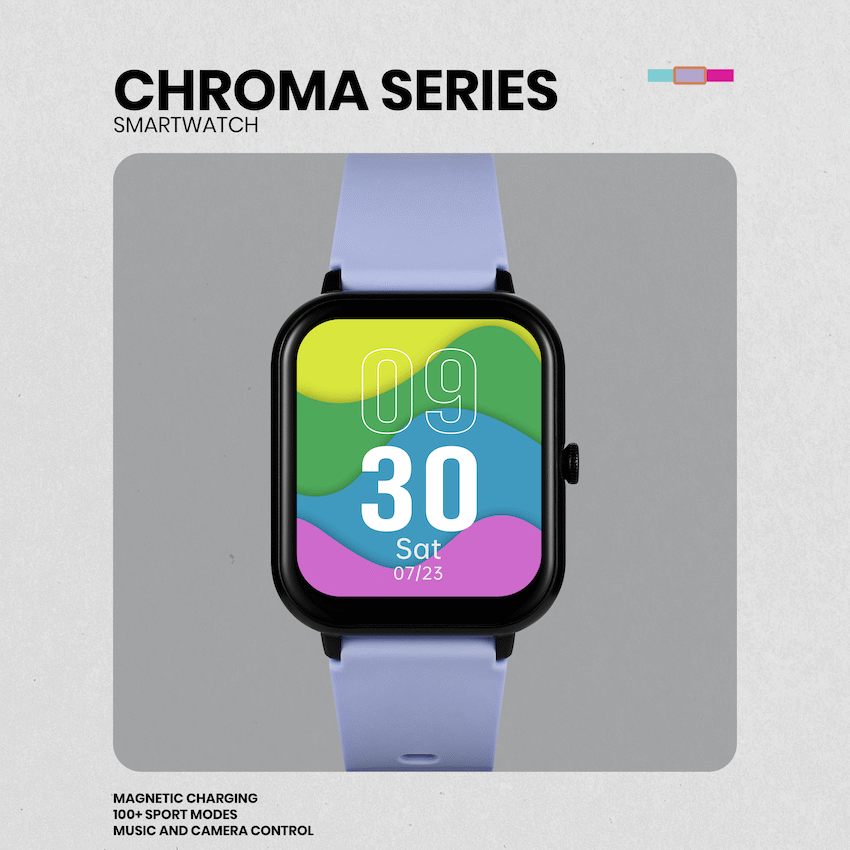 Volkano Chroma Series Smartwatch with Ultramarine Strap - image 17