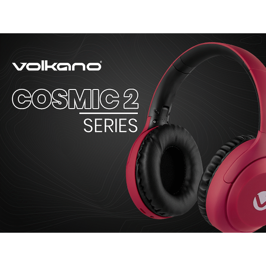 Volkano Cosmic 2 Series Bluetooth Headphones - Red - image 17