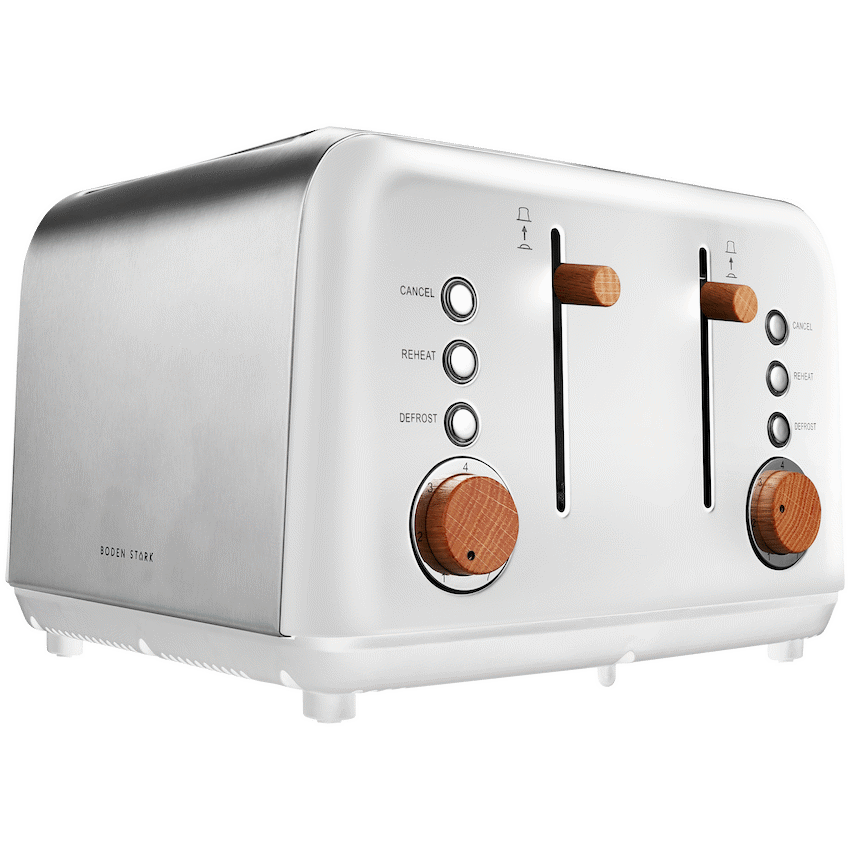 Boden Stark Anson Collection 4 Slice SS Toaster White - image 17