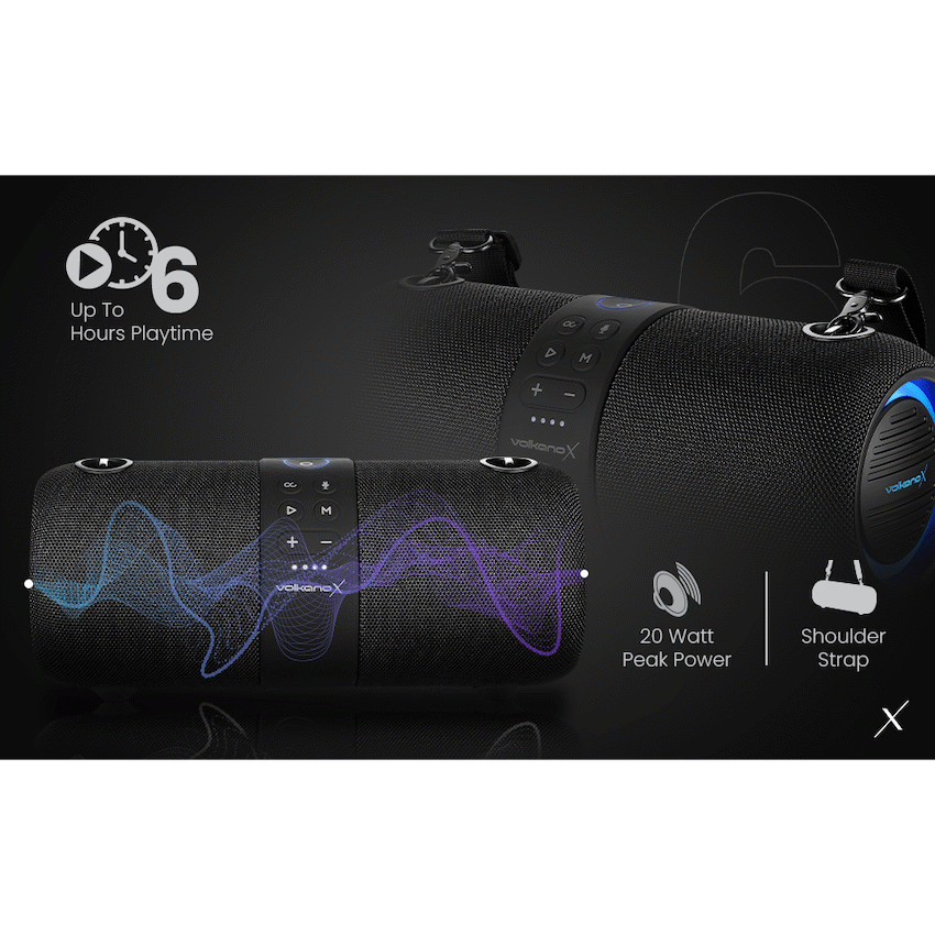 VolkanoX Python Series Bluetooth Speaker - Black - image 17