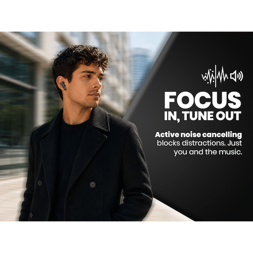 Volkano Pulse Series True Wireless Earphones with Charging Case - Black - image 17