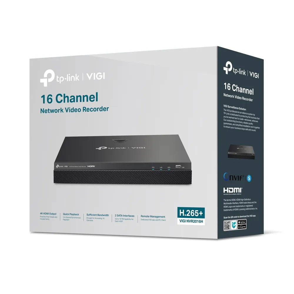 TP-Link VIGI 16-Channel 4K Network Video Recorder | NVR2016H - image 4