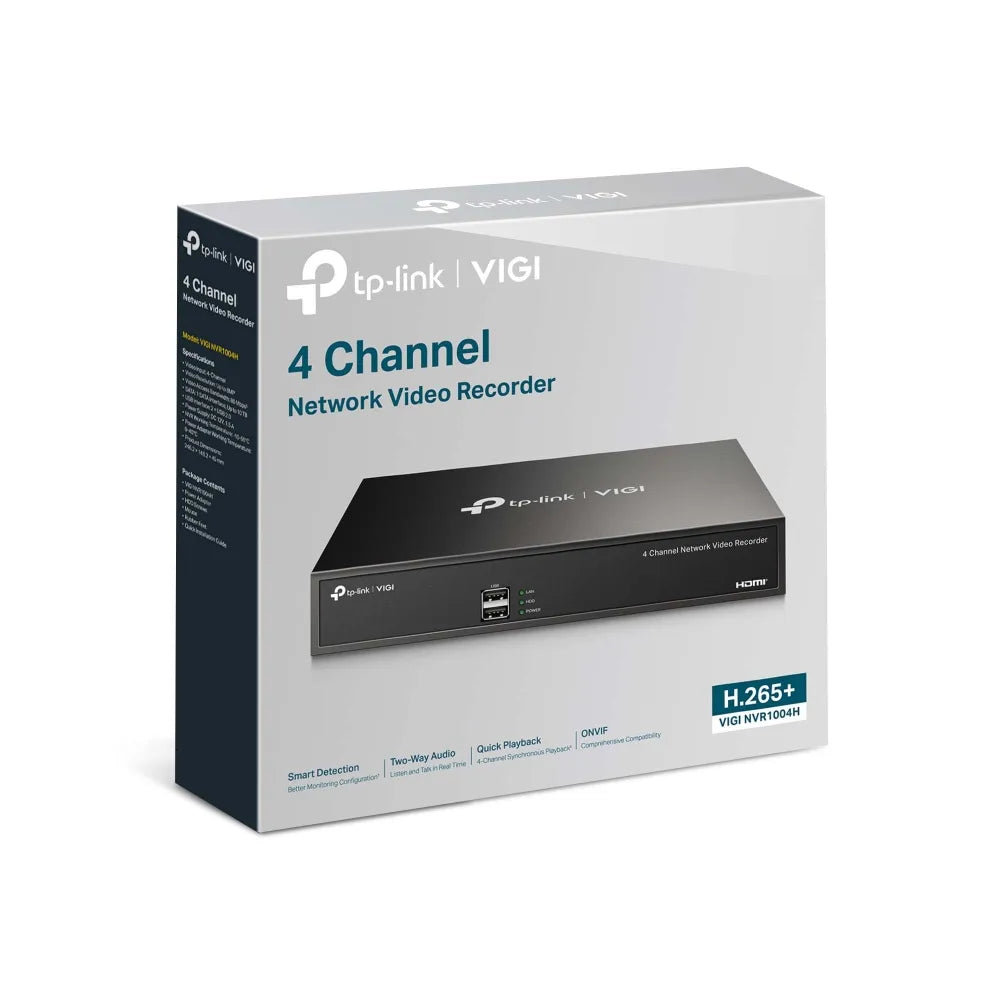 TP-Link VIGI  4-Channel 4K H.265+ Network Video Recorder | NVR1004H - image 4