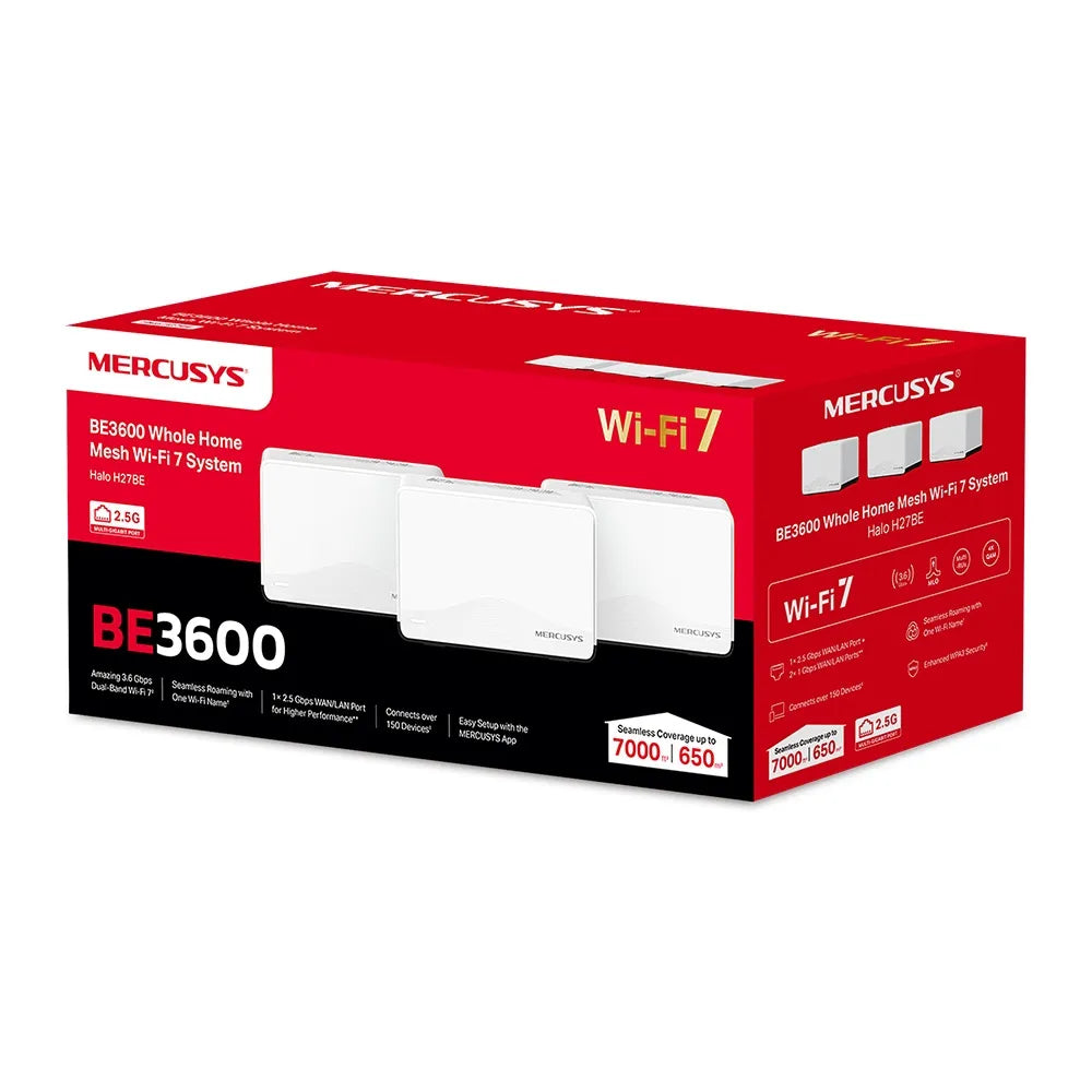 Mercusys Halo Wi-Fi 7 Mesh System (3-Pack) | MRC-HALO-H27BE - image 4