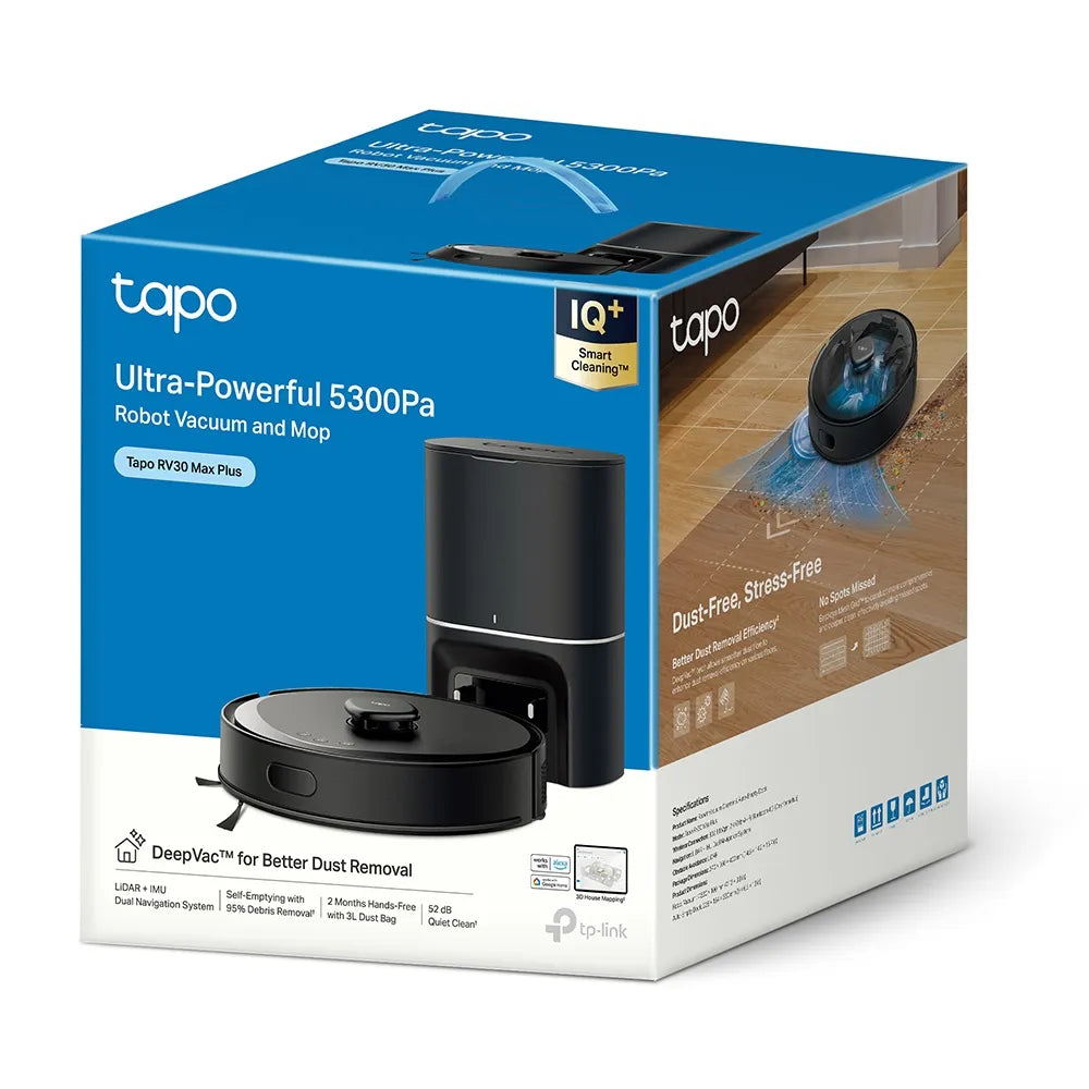TP-Link Tapo RV30 Auto-Empty Vacuum &amp; Mop | TP-TAPO-RV30-MAX-B - image 4