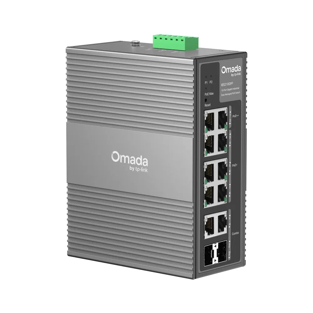TP-Link Omada 10-Port Gigabit Industrial Easy Managed Switch with 6-Port PoE+ and 2-Port PoE++ - image 3