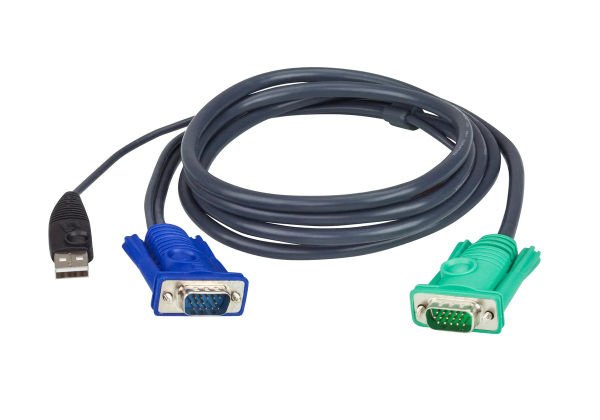 ATEN 1.8M USB KVM Cable with 3 in 1 SPHD - image 2