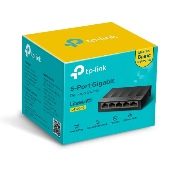 TP-Link 5-Port 10/100/1000Mbps Desktop Network Switch | LS1005G - image 3