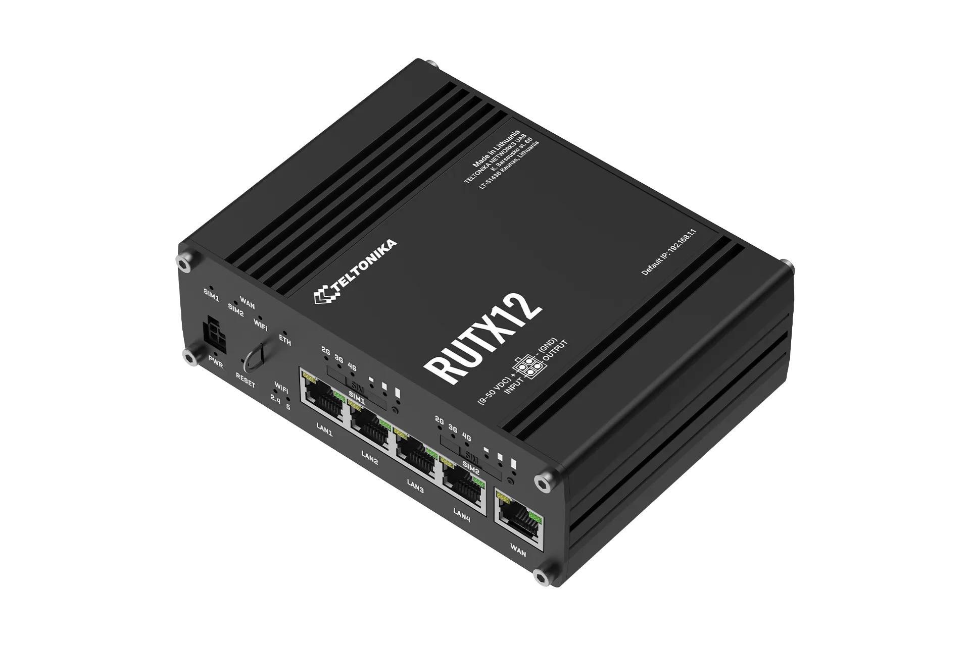 Teltonika Dual SIM Cat 6 Industrial Router | RUTX12 - image 2