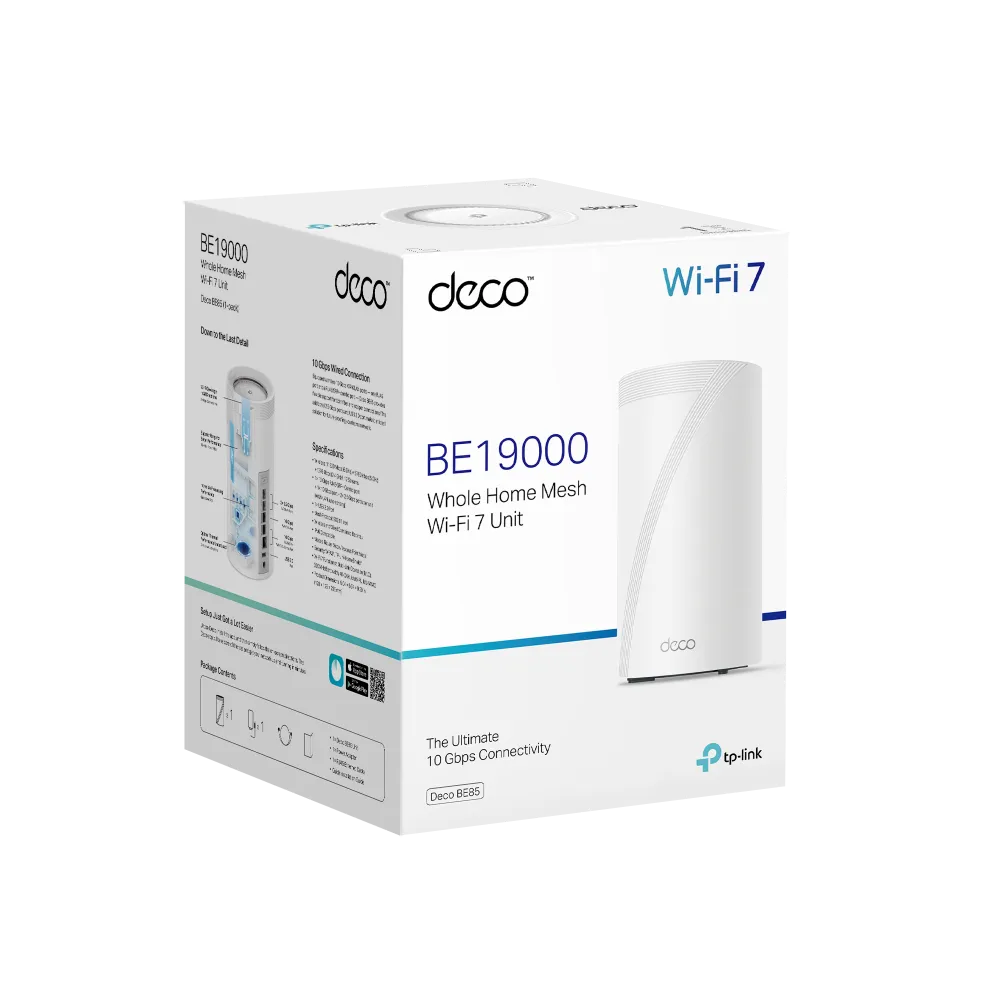 TP-Link Deco Wi-Fi 7 Mesh System (1-pack) | TP-DECOBE85-1P - image 4