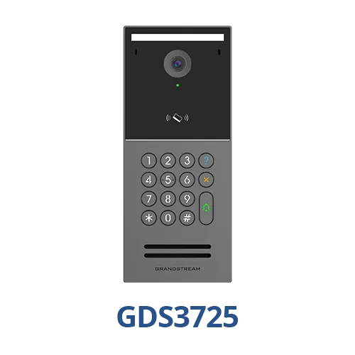 Grandstream SIP Doorphone intercom with 4MP video camera, IK10, RFID, Keypad