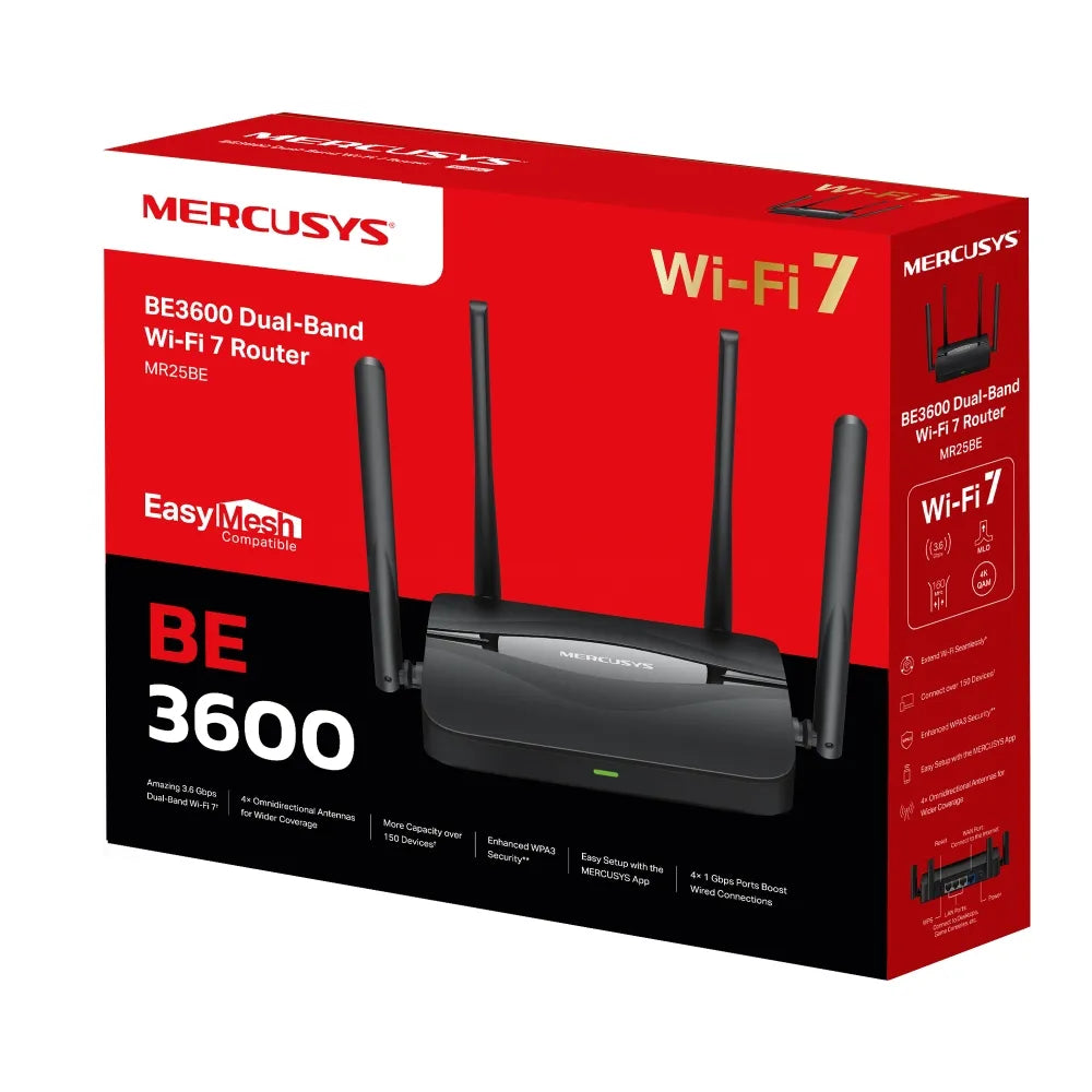 Mercusys BE3600 Dual-Band Wi-Fi 7 Router | MR25BE - image 3