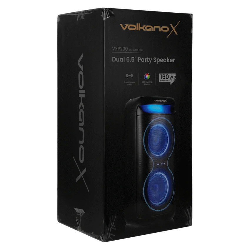 VolkanoX VXP200 Dual 6.5" Party Speaker  - Black - image 18